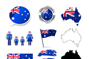 Australia infographics elements