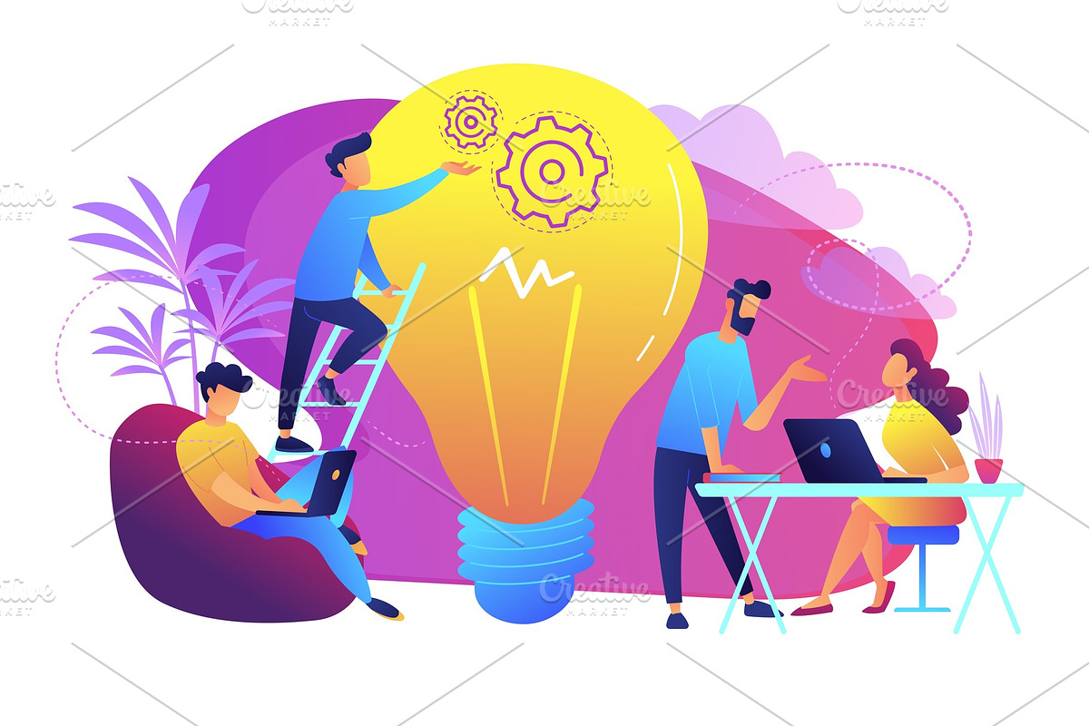 Coworking concept vector illustration. in Illustrations - product preview 8
