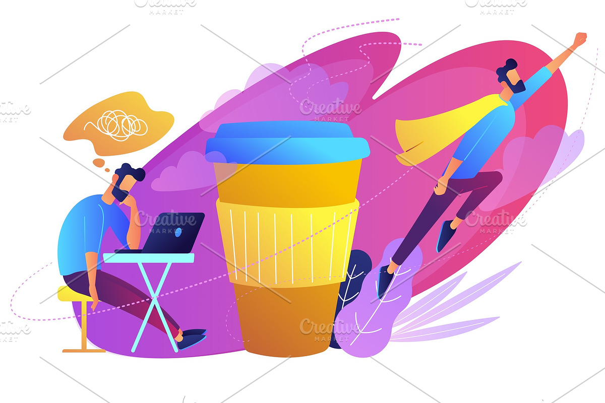 Coffee break concept vector illustration. in Illustrations - product preview 8