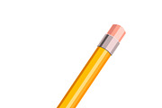 Cartoon yellow pencil icon