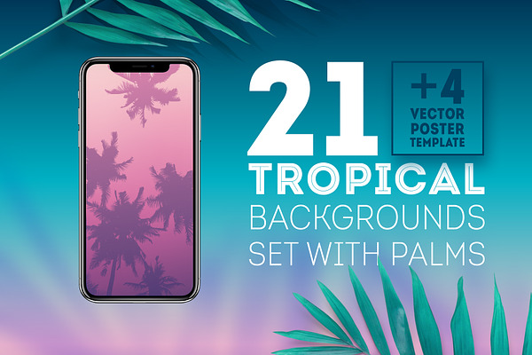 Tropical background template