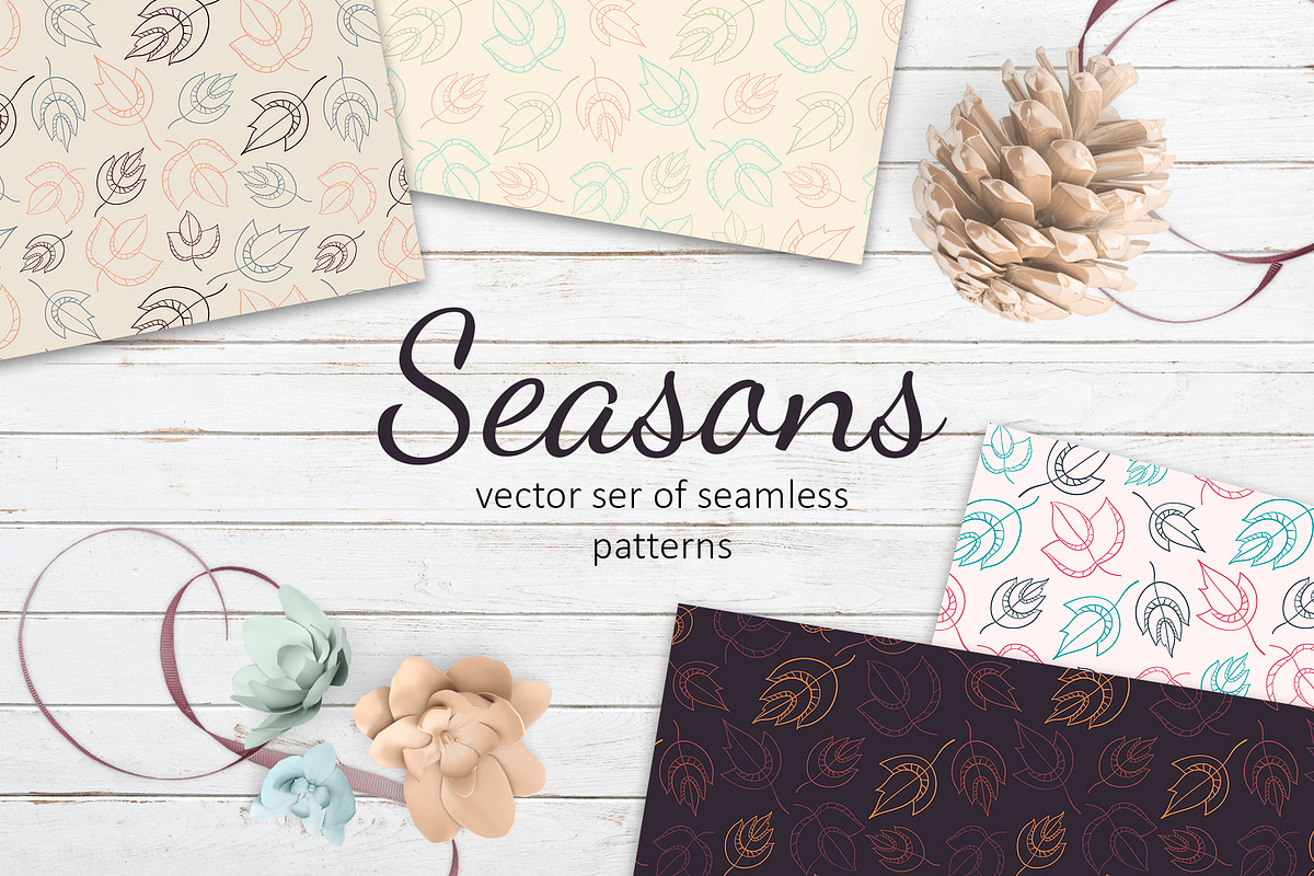 Seasons patterns collection in Patterns - product preview 8