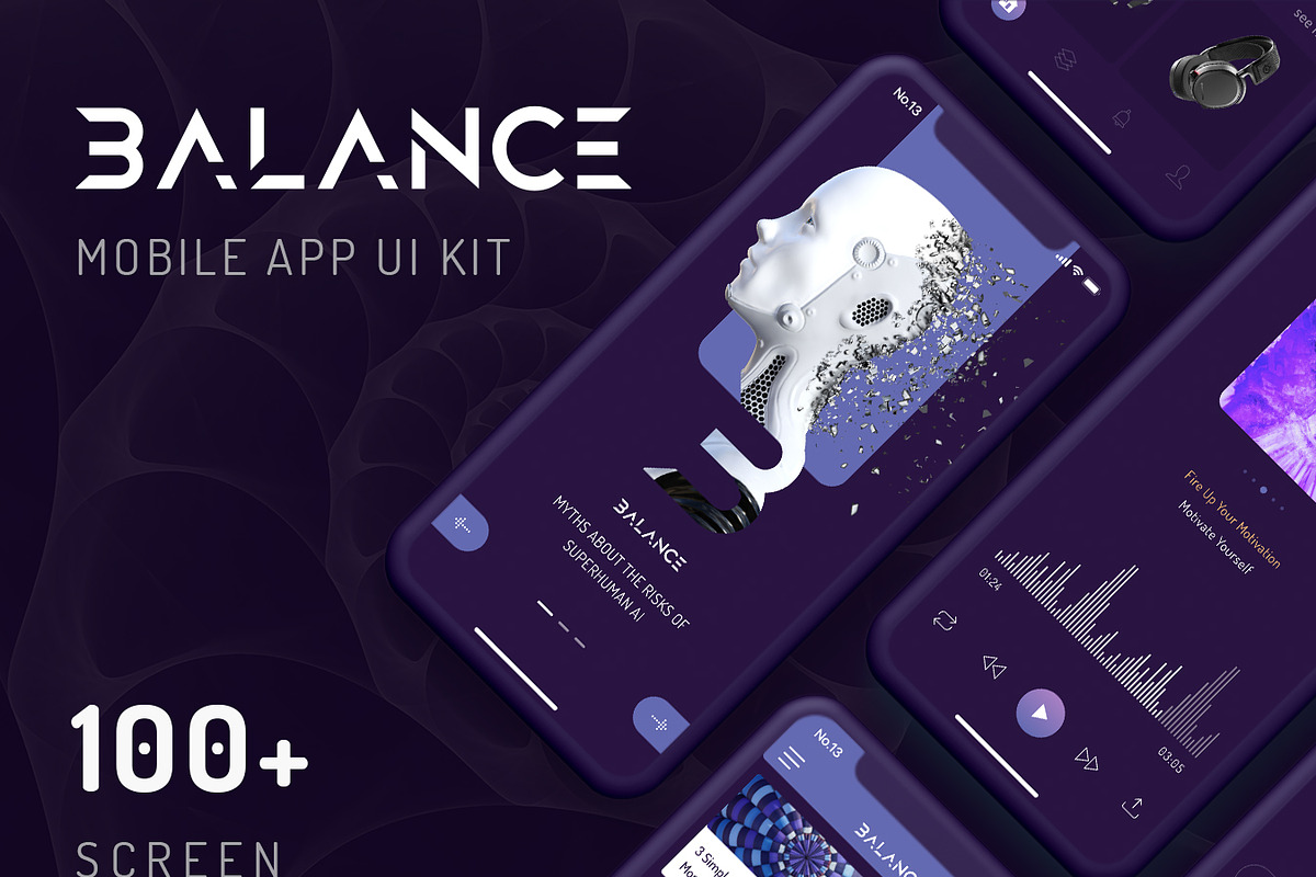Balance Mobile App UI KIT in App Templates - product preview 8