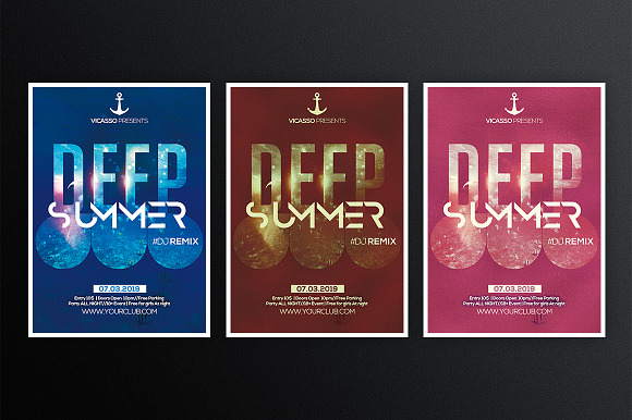 Deep Summer in Flyer Templates - product preview 1