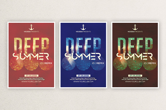 Deep Summer in Flyer Templates - product preview 2