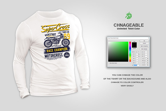 Long Sleeve T-shirt Mock-up in Product Mockups - product preview 1