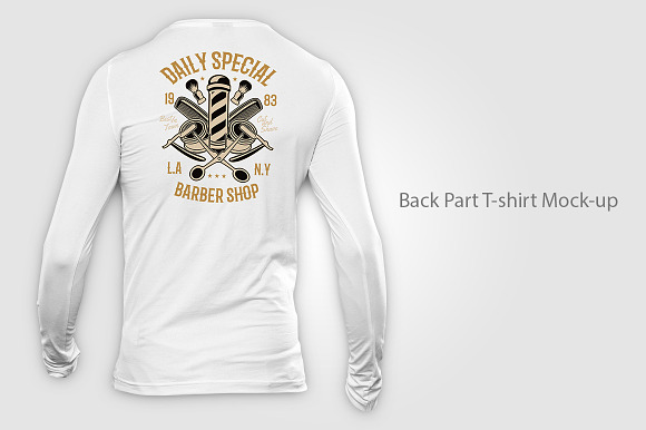 Long Sleeve T-shirt Mock-up in Product Mockups - product preview 3