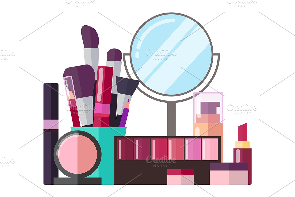 Decorative Cosmetics and Professional Makeup Tools in Objects - product preview 8