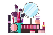 Decorative Cosmetics and Professional Makeup Tools