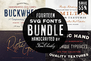 The Handcrafted SVG Font Bundle