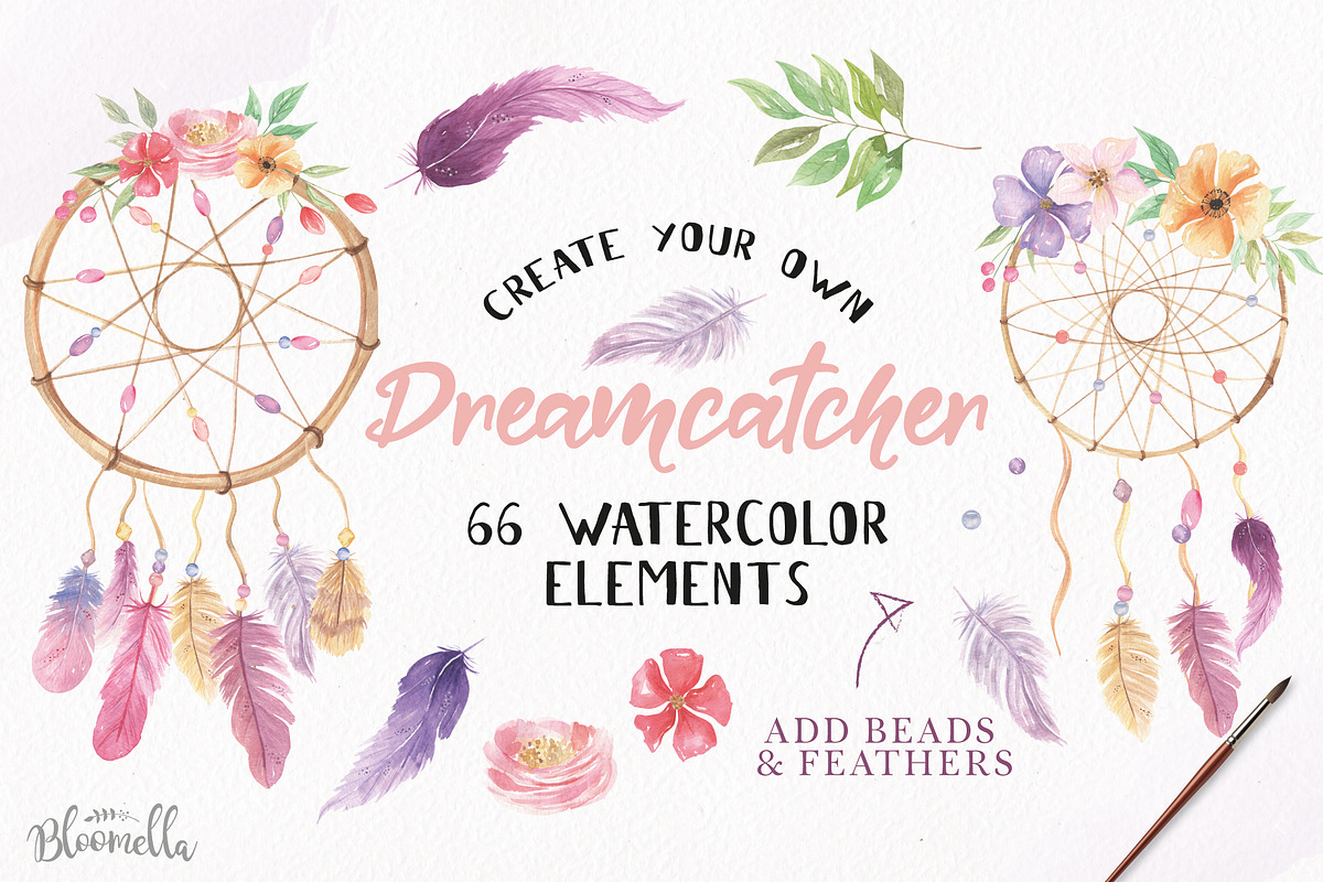 Dreamcatcher Creator DIY 66 Elements in Illustrations - product preview 8