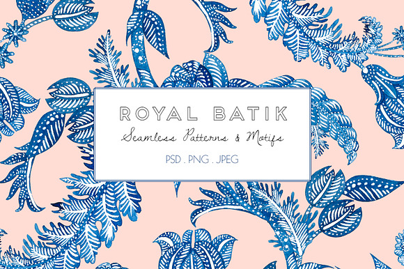 Royal Batik, Seamless Print & Motifs in Patterns - product preview 7