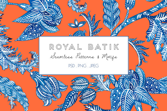 Royal Batik, Seamless Print & Motifs in Patterns - product preview 9