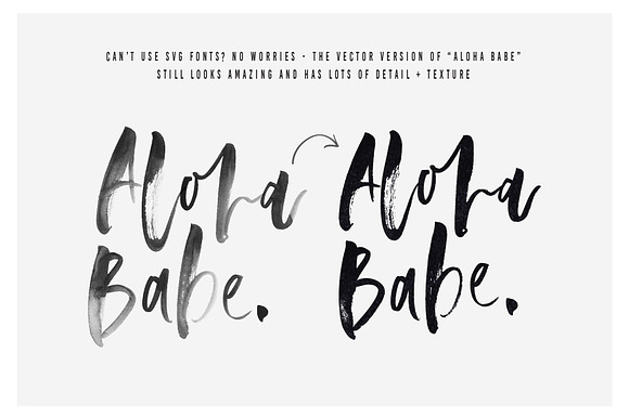 Aloha Babe SVG Font in Script Fonts - product preview 7
