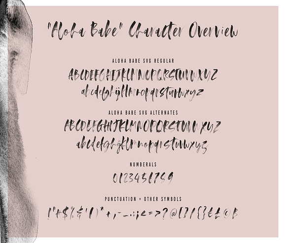 Aloha Babe SVG Font in Script Fonts - product preview 8