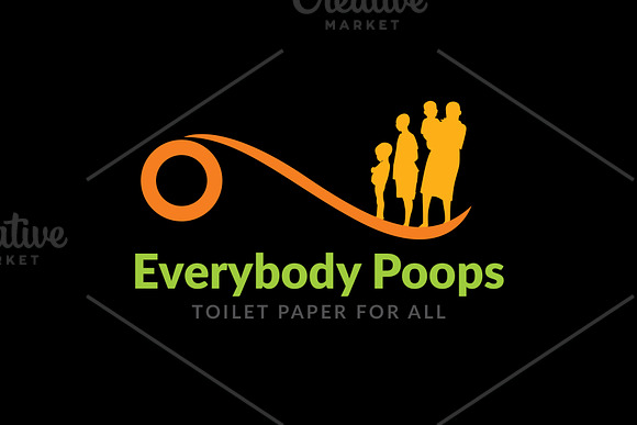 Everybody Poops Logo Ver 2 in Logo Templates - product preview 1