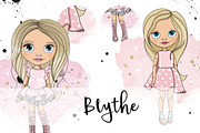 Illustrations "Blythe" Cute Doll 