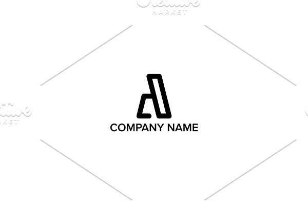 Letter A minimalist logo
