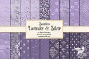 Lavender and Silver Digital Paper