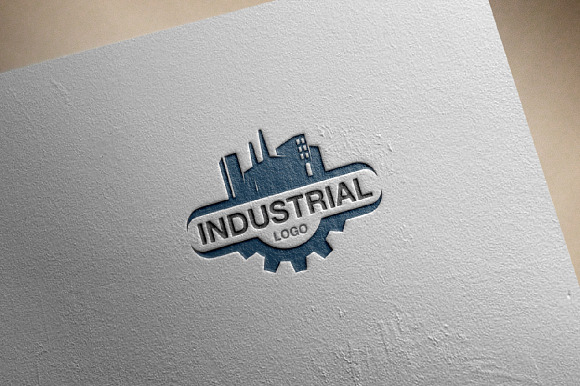 Industrial Factory Gear Logo in Logo Templates - product preview 1