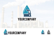 Natural Water Industry Factory Logo
