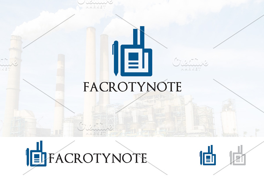 Note Industry Factory Logo in Logo Templates - product preview 8