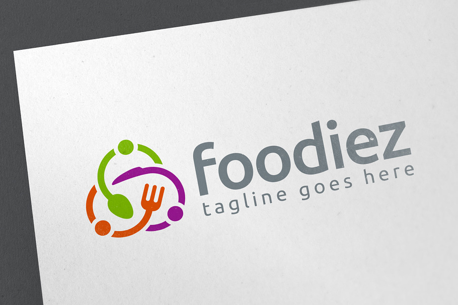 Foodiez Logo Template in Logo Templates - product preview 8