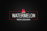 Watermelon border logo on black