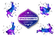 Space Rabbits Tattoos