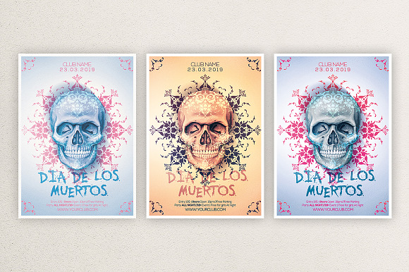 Dia De Los Muertos 4 in Flyer Templates - product preview 1