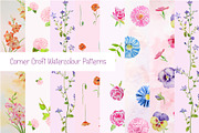 Watercolor Floral Pattern Pink Theme