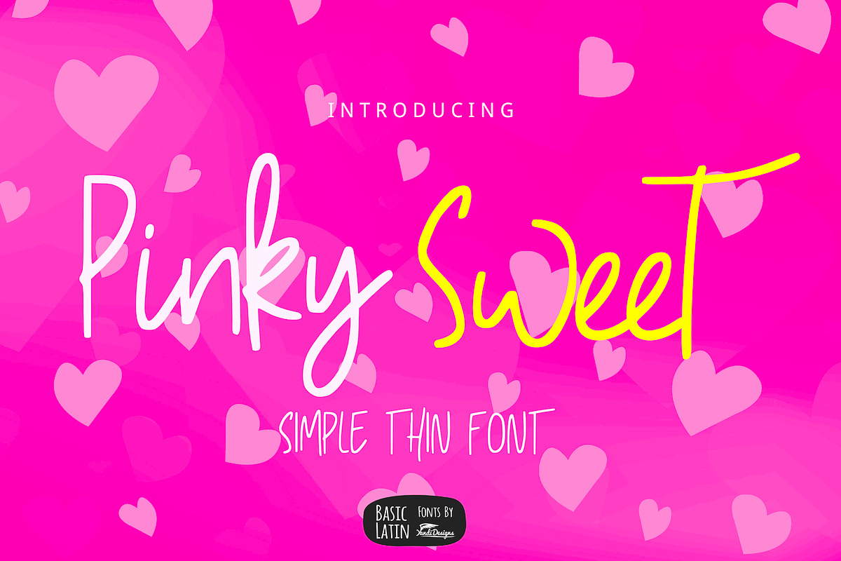 Pinky Sweet Cute Font in Cute Fonts - product preview 8