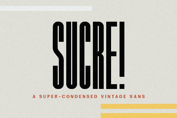 Sucre | Vintage Condensed Sans in Sans-Serif Fonts - product preview 7