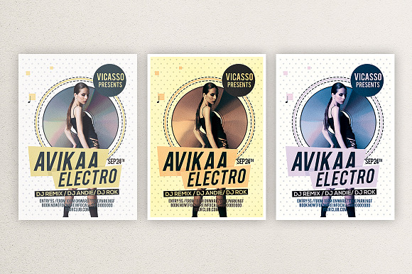 Avikaa Electro in Flyer Templates - product preview 1
