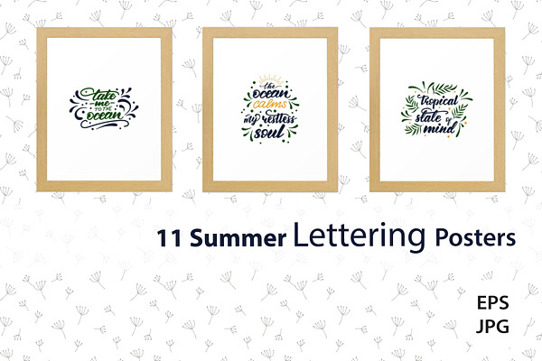 Summer Lettering Collection