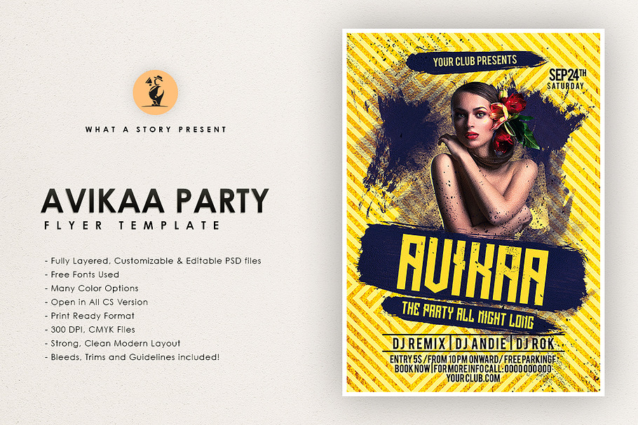 Auikaa Party in Flyer Templates - product preview 8