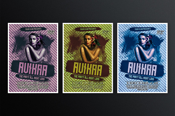 Auikaa Party in Flyer Templates - product preview 1