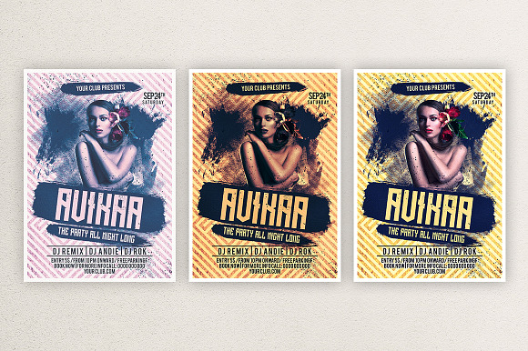 Auikaa Party in Flyer Templates - product preview 2