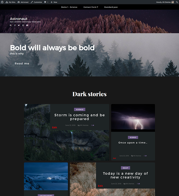 Astronaut - Responsive Blog in WordPress Blog Themes - product preview 4