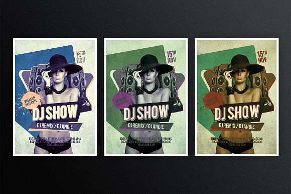 Dj Show in Flyer Templates - product preview 2