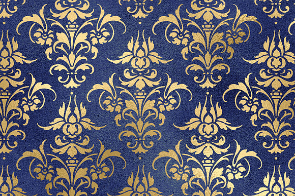 Blue and Gold Heraldic Backgrounds in Textures - product preview 2