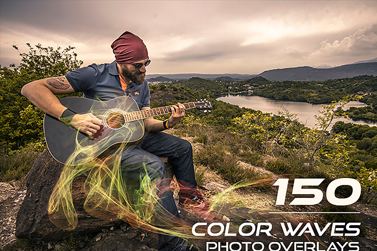 150 Color Waves Photo Overlays in Add-Ons - product preview 8