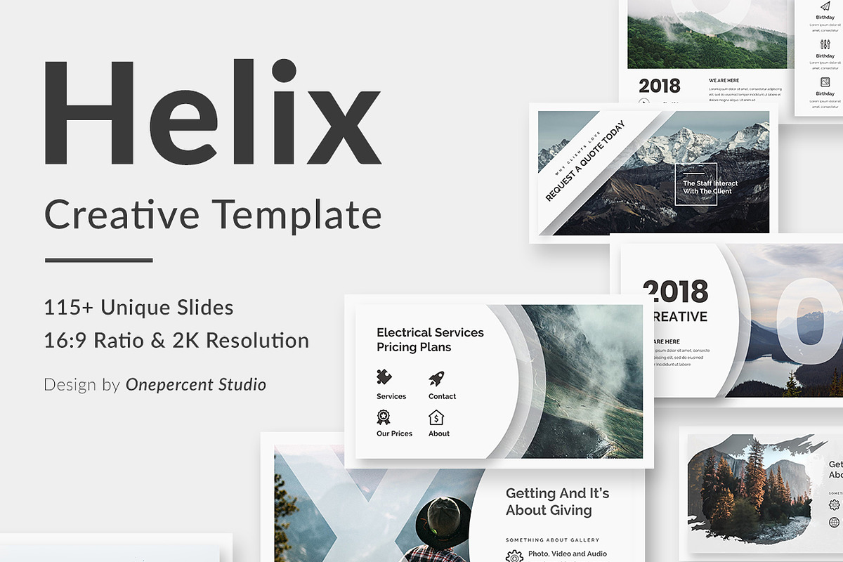 Helix Creative Powerpoint Template in PowerPoint Templates - product preview 8