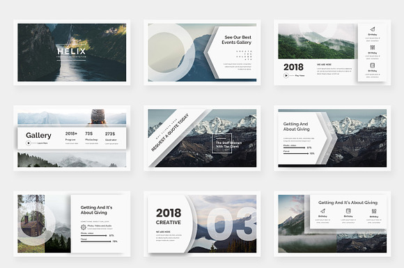 Helix Creative Powerpoint Template in PowerPoint Templates - product preview 1