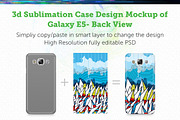Galaxy E5 3d Sublimation Mockup