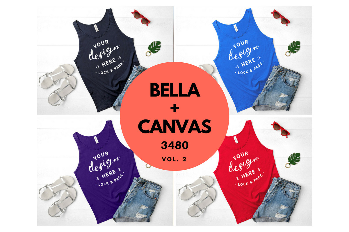 Bella Canvas 3480 Tank Top Mockup V2 in Product Mockups - product preview 8