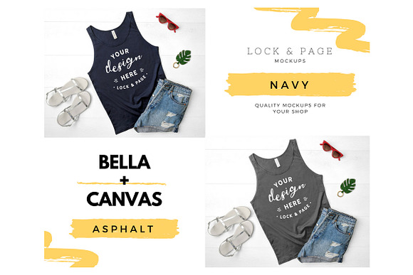 Tank Top Mockup Bundle Bella Canvas in Product Mockups - product preview 1