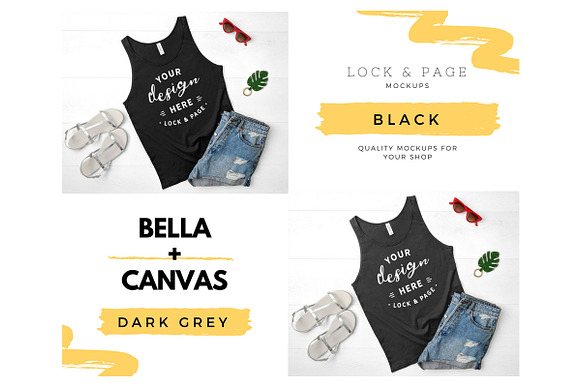 Tank Top Mockup Bundle Bella Canvas in Product Mockups - product preview 2