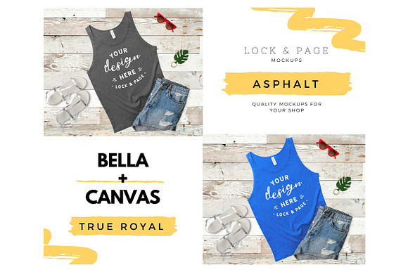 Bella Canvas 3480 Tank Top Mockup V4 in Product Mockups - product preview 2