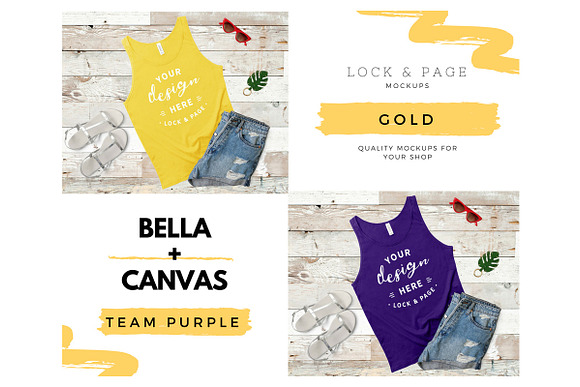 Bella Canvas 3480 Mockup Tank Top V5 in Product Mockups - product preview 1